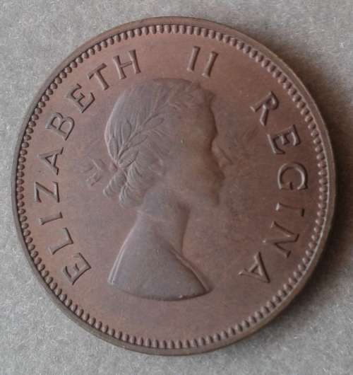 Nice 1960 union brilliant uncirculated 1/2 Penny (last issue)
