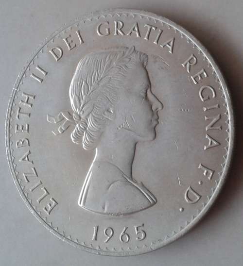 1965 Winston Churchill crown in high grade
