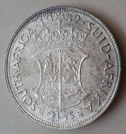 1952 Union silver 2 1/2 Shillings in proof