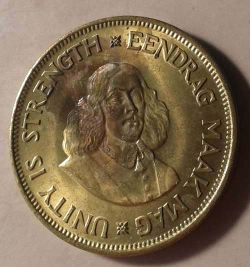 1964 First decimal uncirculated 1c with obverse toning