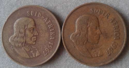 1967 Afrikaans/English 1c set