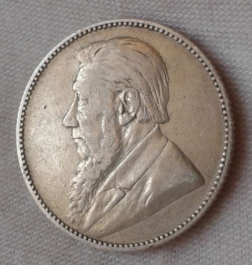 1892 ZAR Kruger silver shilling in VF