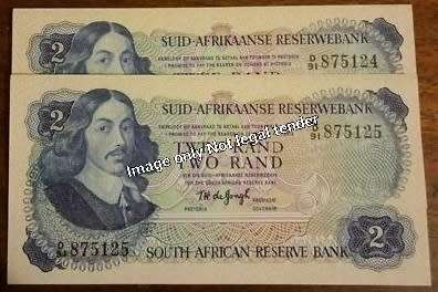 1974 crisp uncirculated R2 note set in sequence