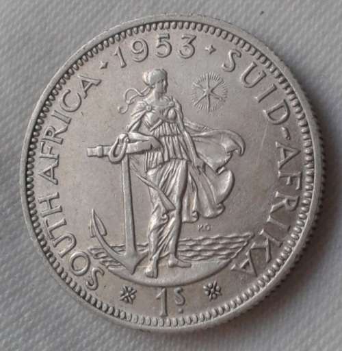 Nice 1953 union silver shilling