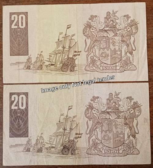 1980s and 1990 old R20 note set