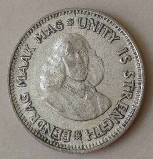 1961 van Riebeeck silver 2 1/2c as per images