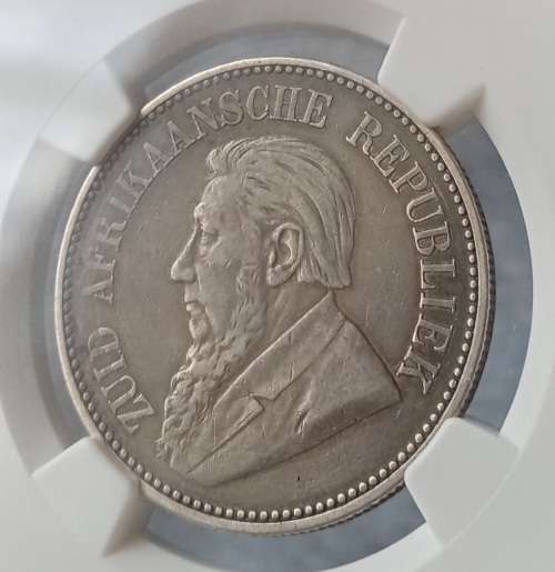 1897 ZAR Kruger silver 2 1/2 Shillings NGC VF30