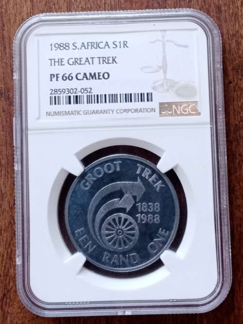 1988 Great Trek proof silver R1 NGC PF66 Cameo (Only 3)