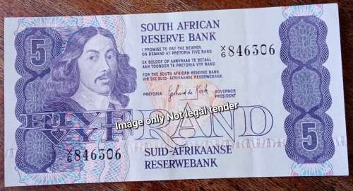 1980s GPC de Kock R5 replacement note in XF