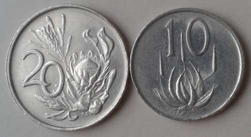 1988 Nickel 20c and 10c set
