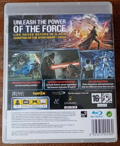 Star Wars The force unleashed PS3
