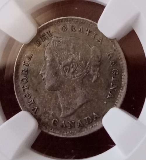 1899 Canada silver 5c NGC AU55 (High grade)