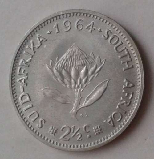 Scarce 1964 republic silver 2 1/2c in uncirculated (low mintage)