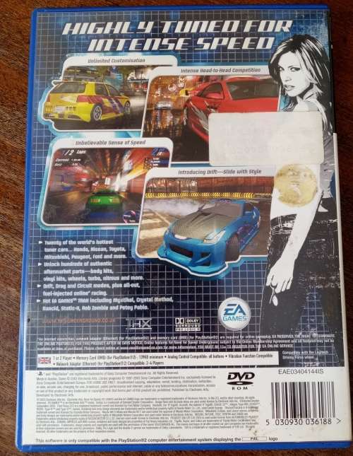 Need For Speed Underground PS2