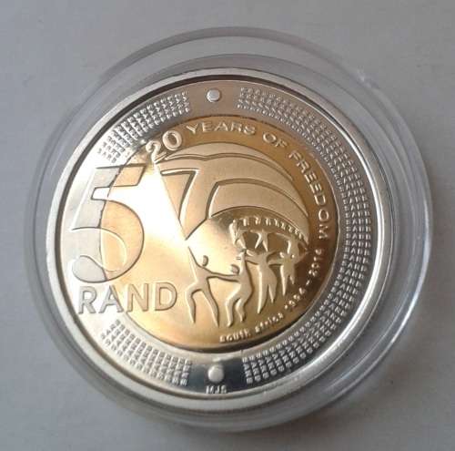 Rare 2014 Democracy proof R5 in case (mintage only 613)