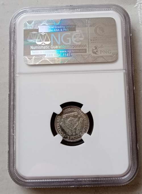 1926 Union silver tickey NGC AU Details