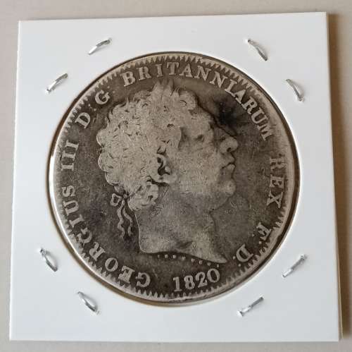 1820 British silver crown/5 Shilings