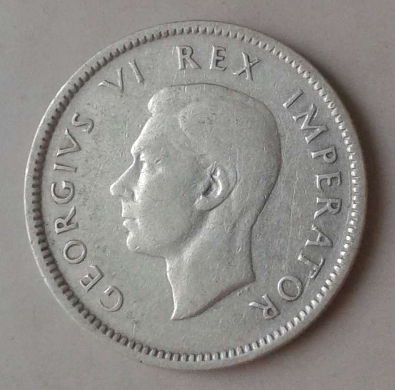 Scarcer 1946 union silver sixpence