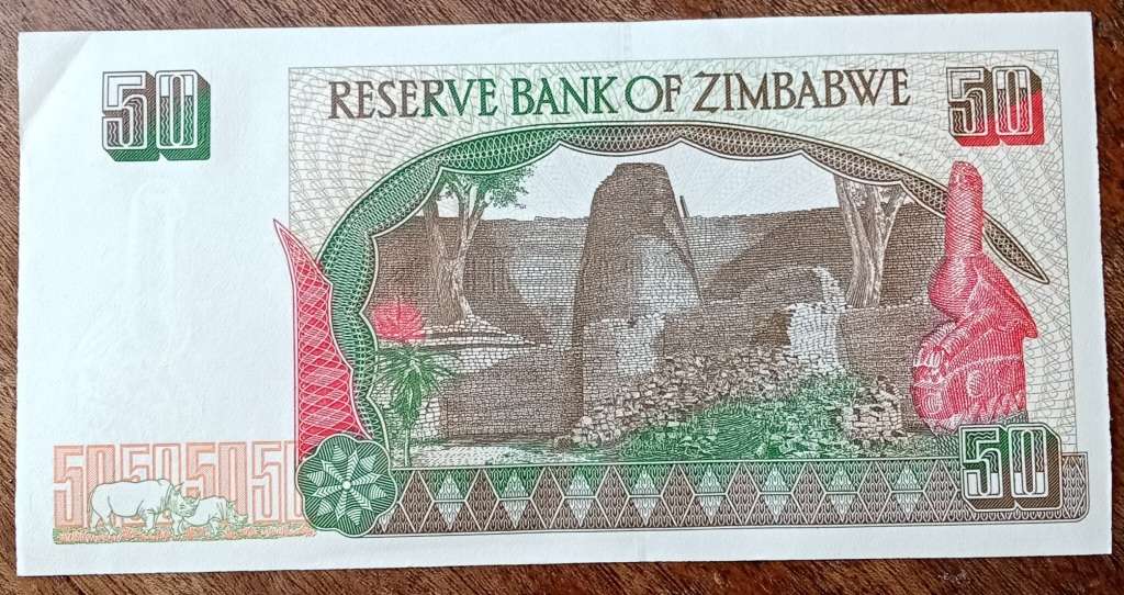 1994 Zimbabwe $50 note in AU