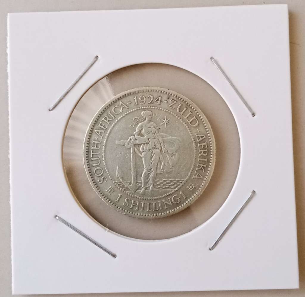 1924 Union silver shilling