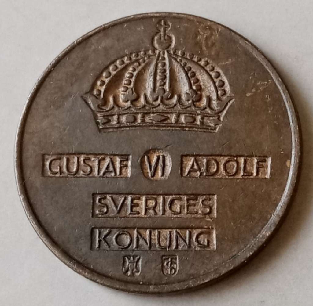 1954 Sweden uncirculated 1 Ore