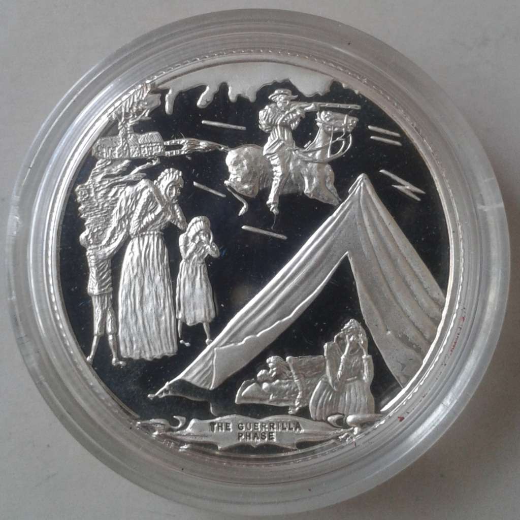 Scarce set of x5 Anglo-Boer War pure silver proof medallions (Mintage: 300)