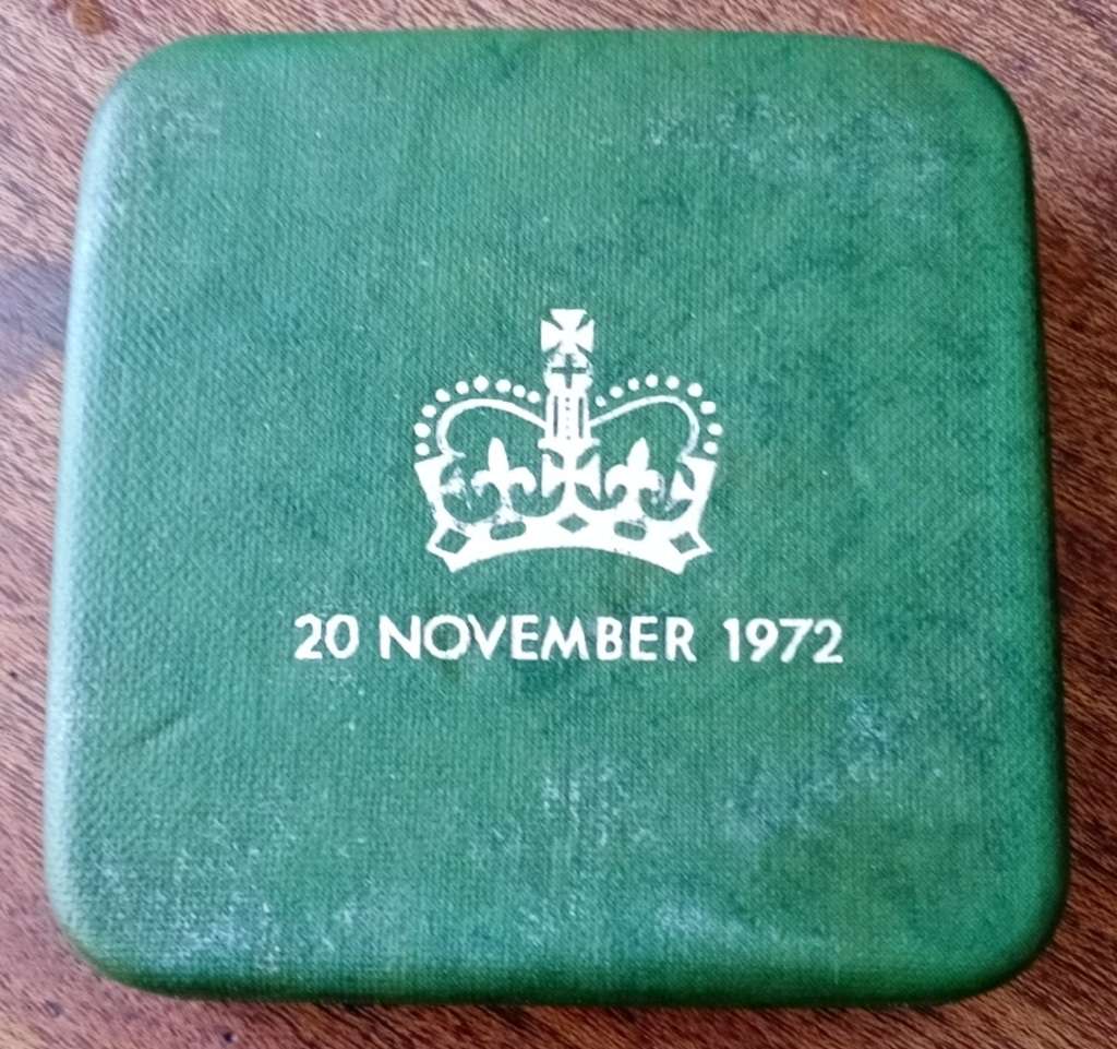 1972 Great Britain proof sterling silver crown (25th anniversary of the Queen)