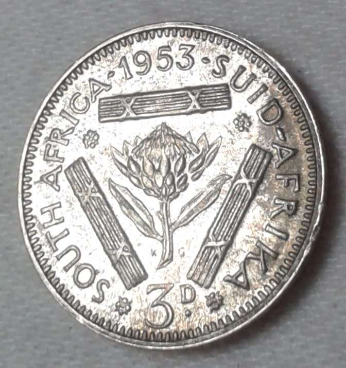 Nice 1953 union proof silver tickey