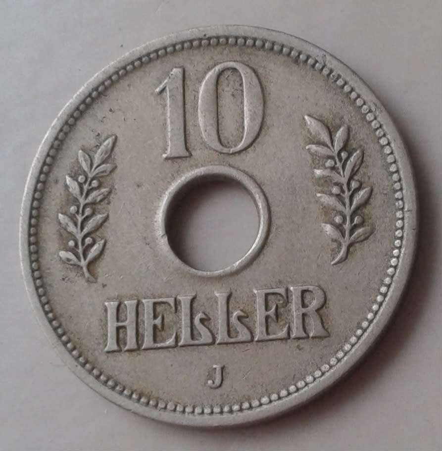 1909 German East Africa 10 Heller