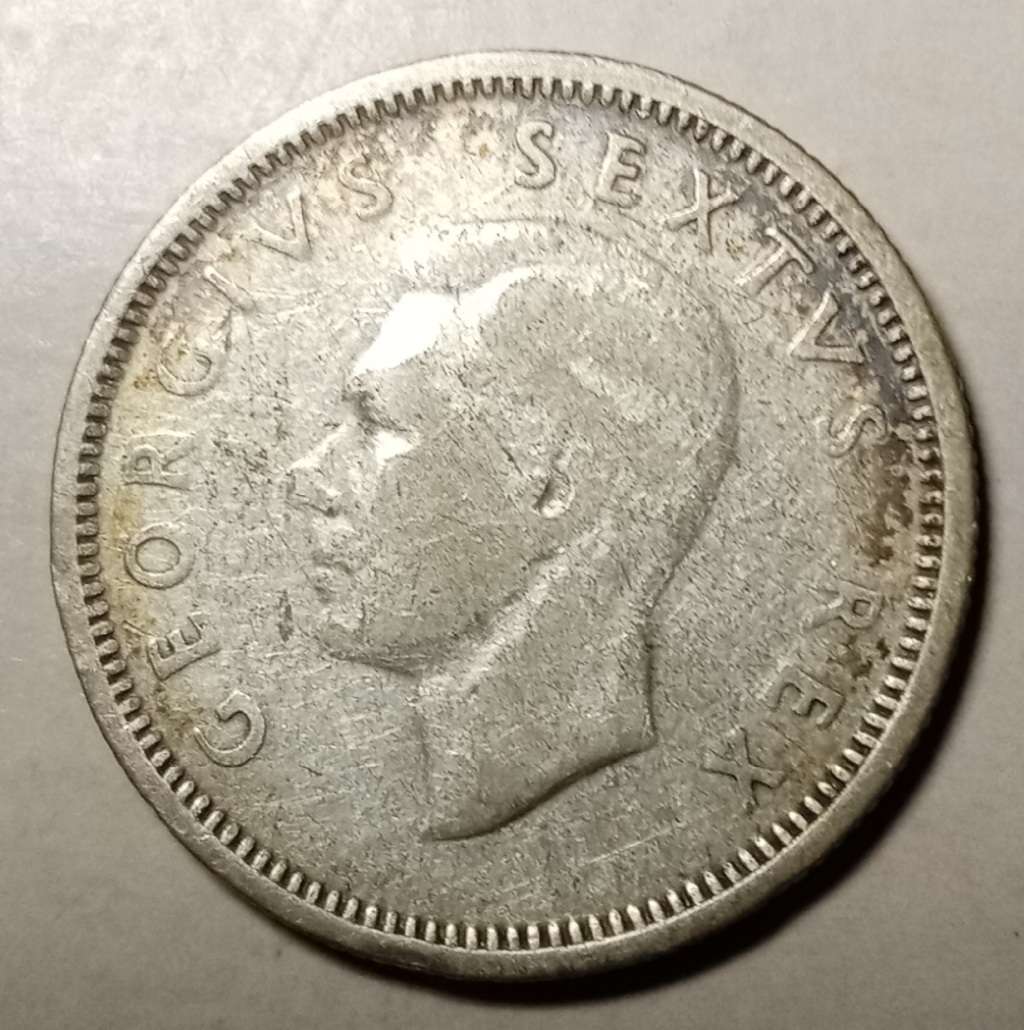 1952 Union silver sixpence as per images