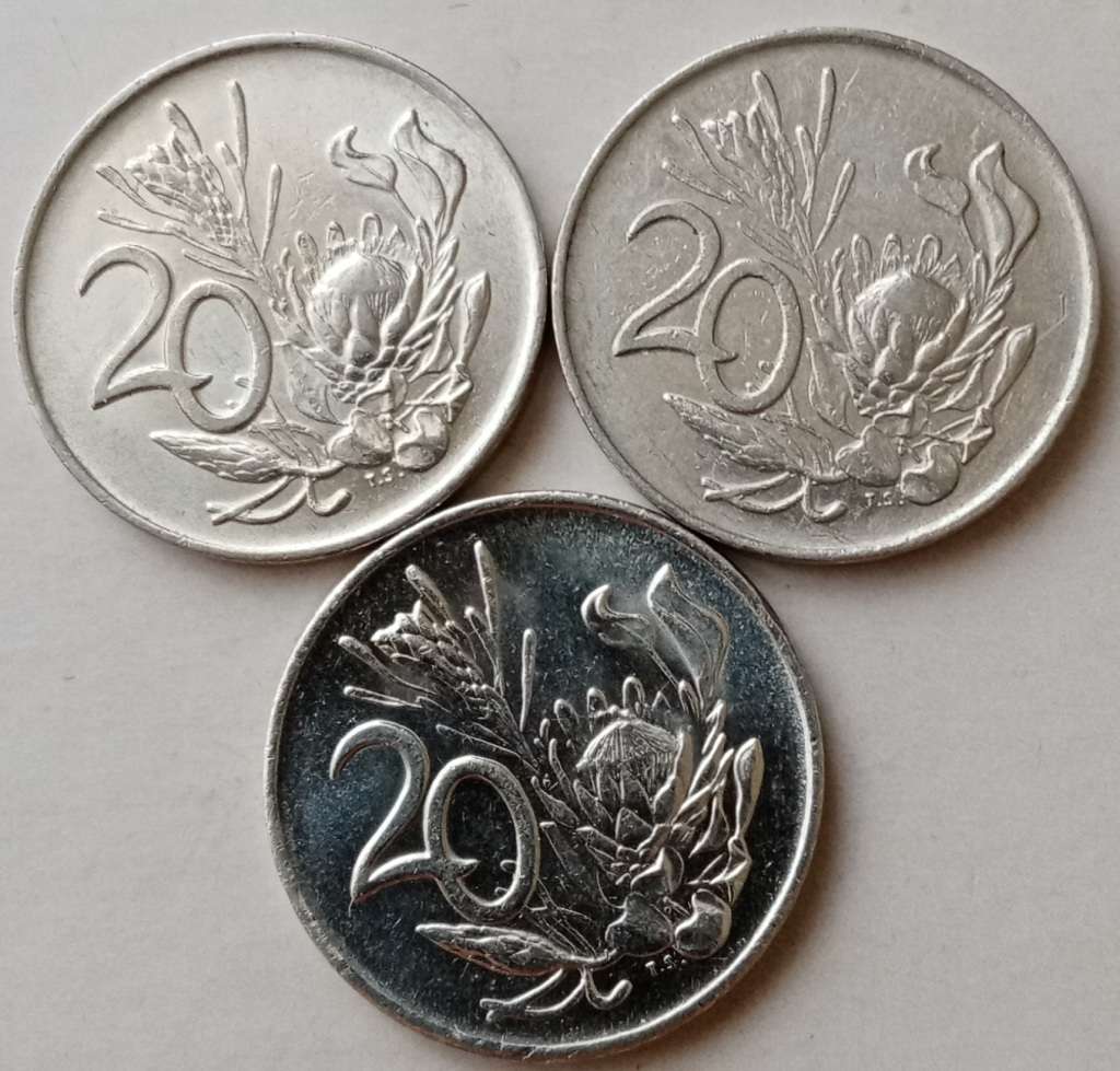 1971 x2 and 1990 Republic 20c set