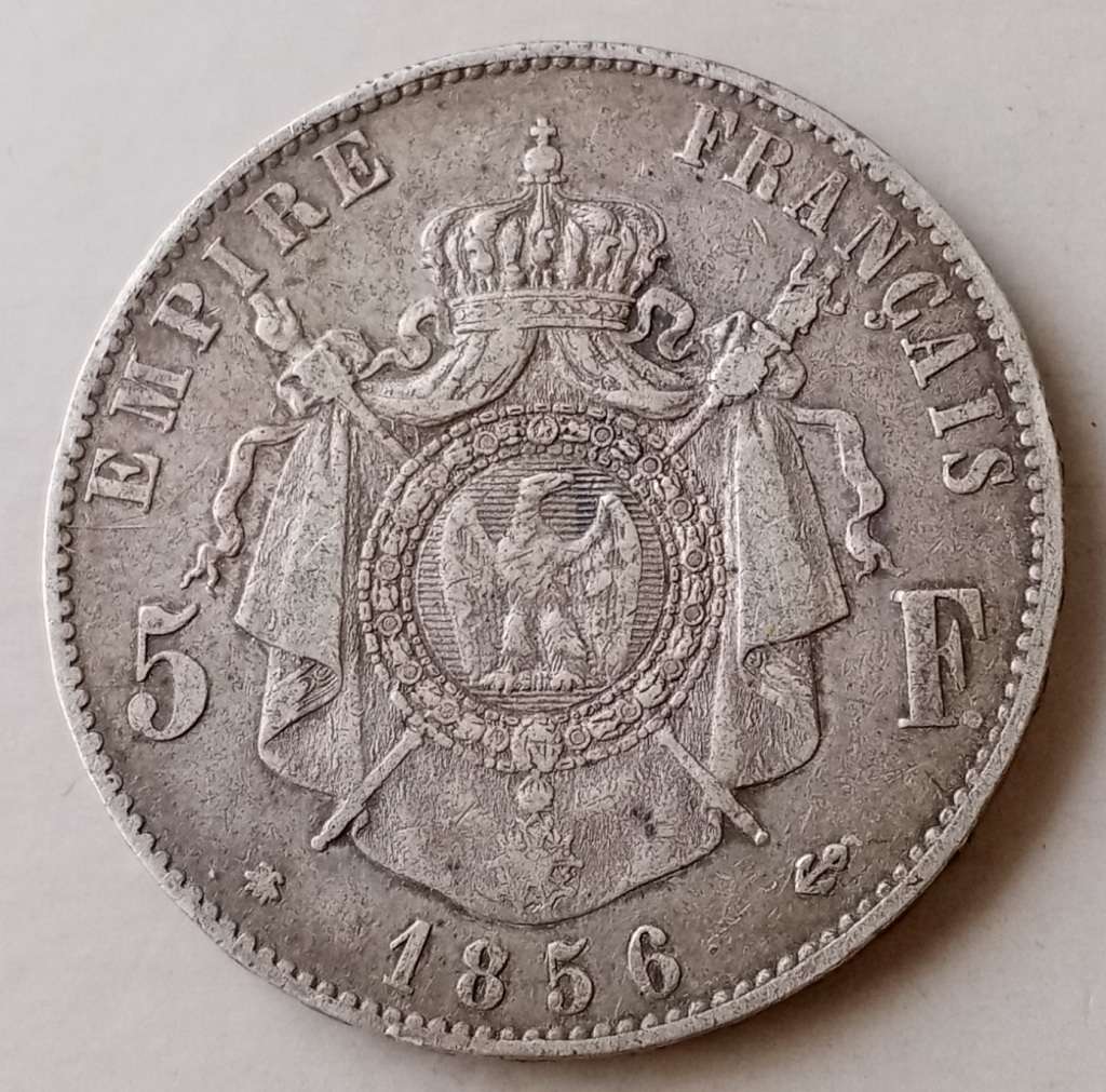 Nice 1856 France silver 5 Francs