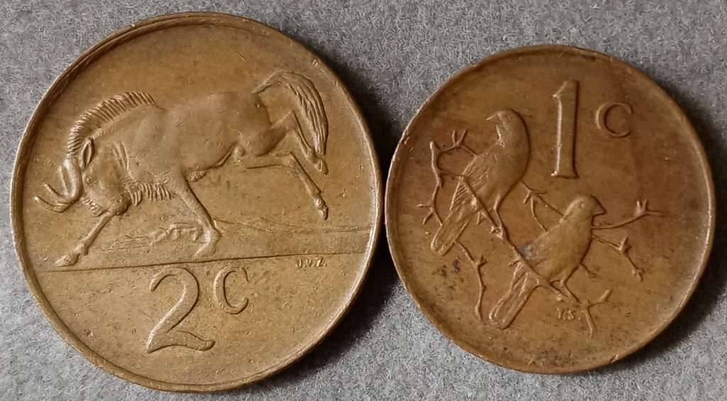 1983 Republic 2c and 1c set