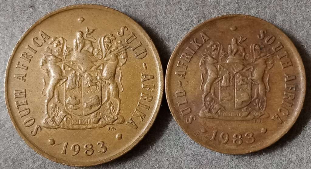 1983 Republic 2c and 1c set