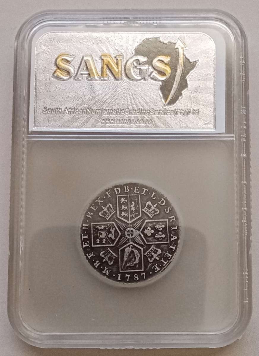 1787 Great Britain silver shilling SANGS VF20