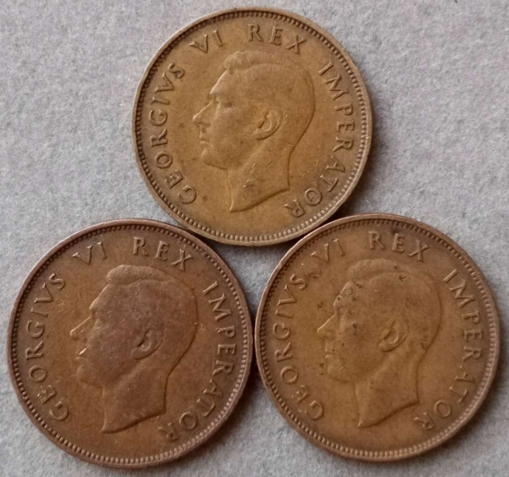 1942 Union 1/2 penny