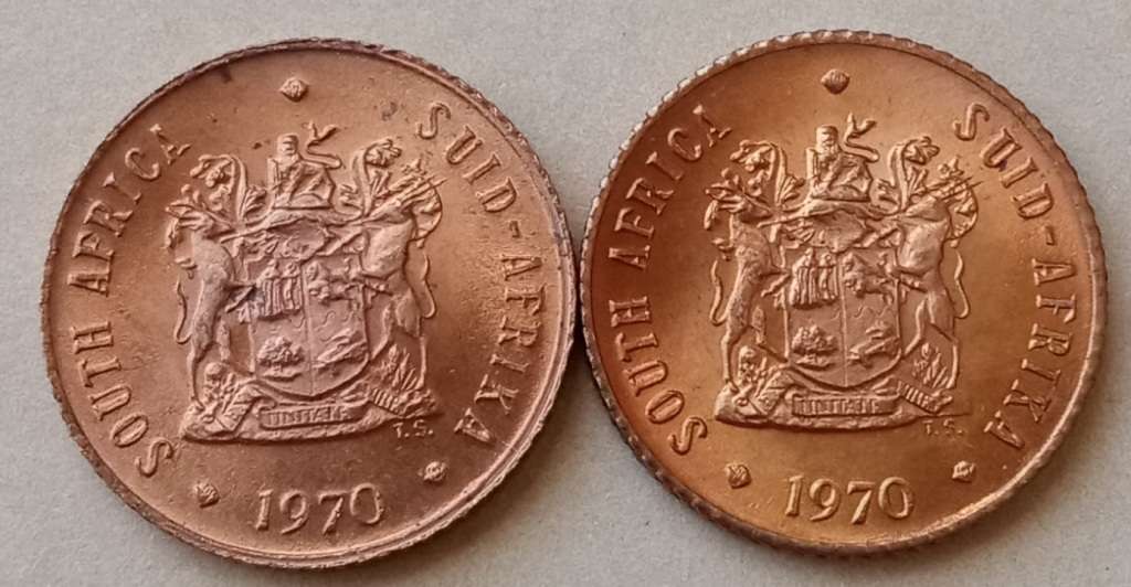 1970 Republic 1/2c in lustrous uncirculated condition