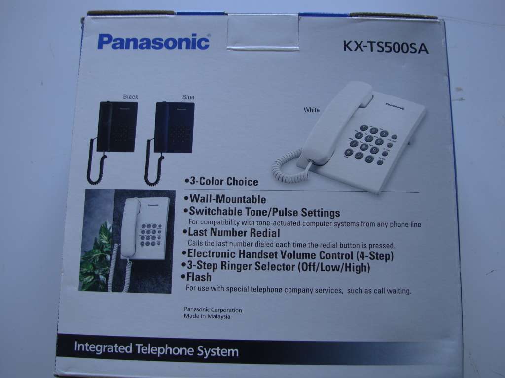 Panasonic KX-TS500 SA SLT desktop telephone BLACK colour model