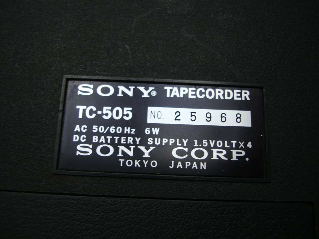 Sony TC-505 Solid State 1/4 inch reel to reel tape recorder