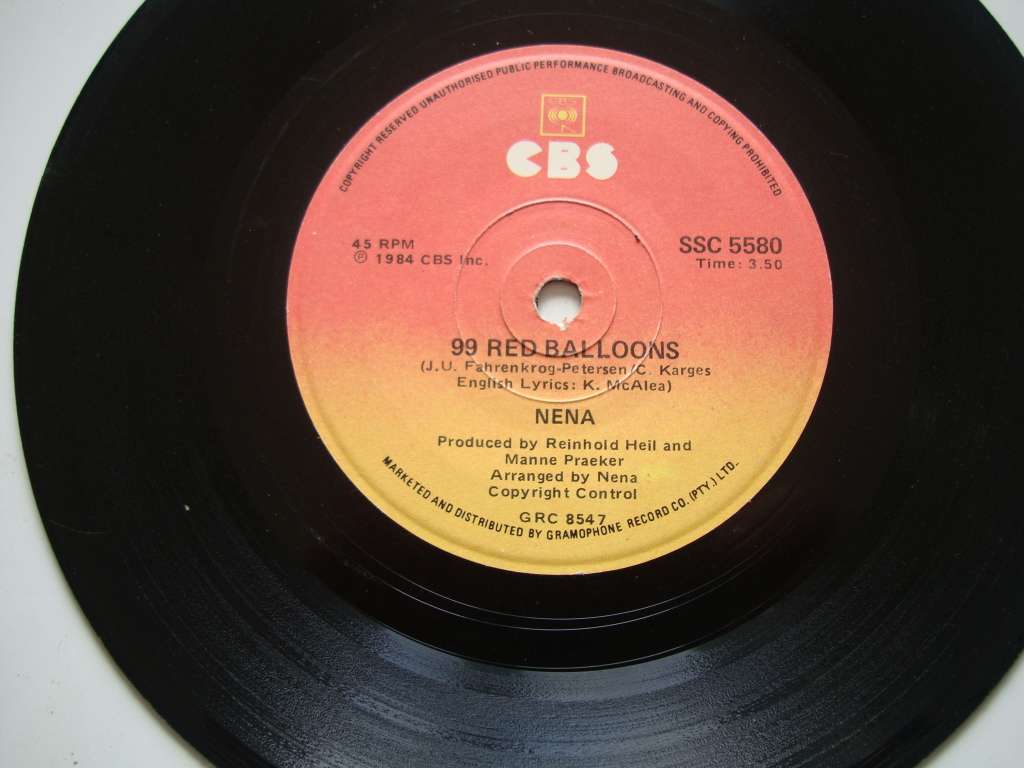 Nena - 99 red balloons 7` single