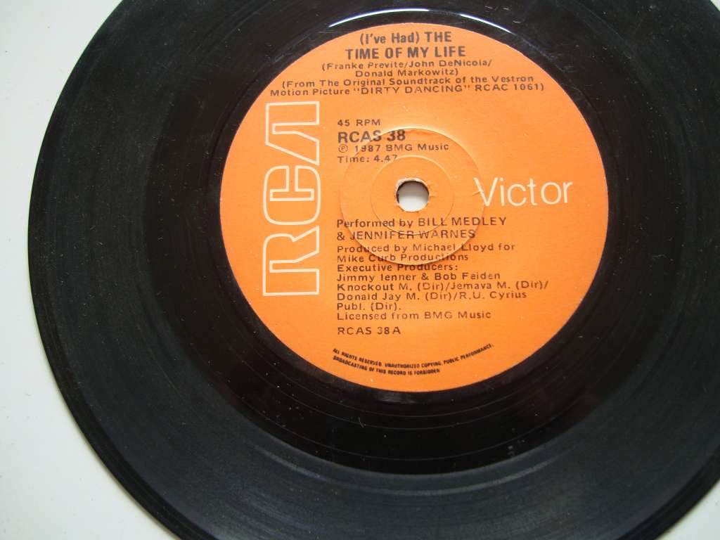 Bill Medley - ( I`ve had ) The time of my life 7` single
