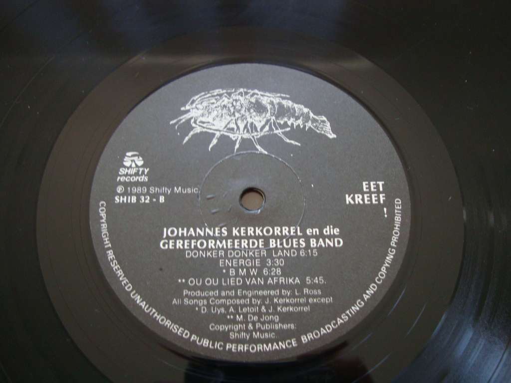 Johannes Kerkorrel en die Gereformeerde blues Band - Eet Kreef! LP