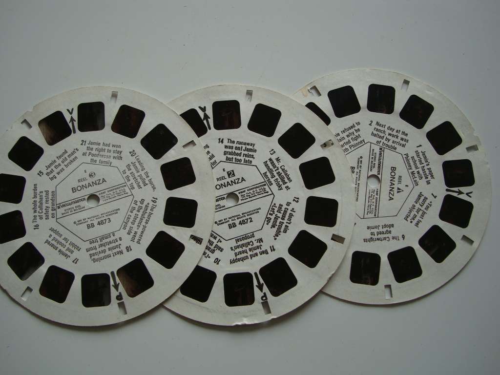3 x Vintage View Master 3D Discs - Bonanza