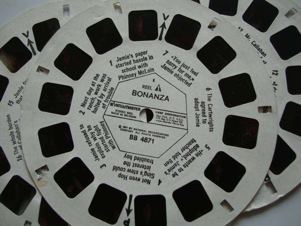 3 x Vintage View Master 3D Discs - Bonanza