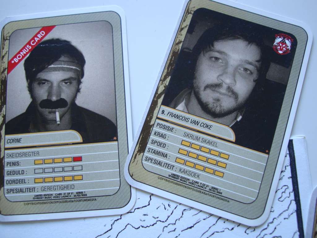 Fokofpolisiekar 2005 Tevrede? music video launch memoribilia