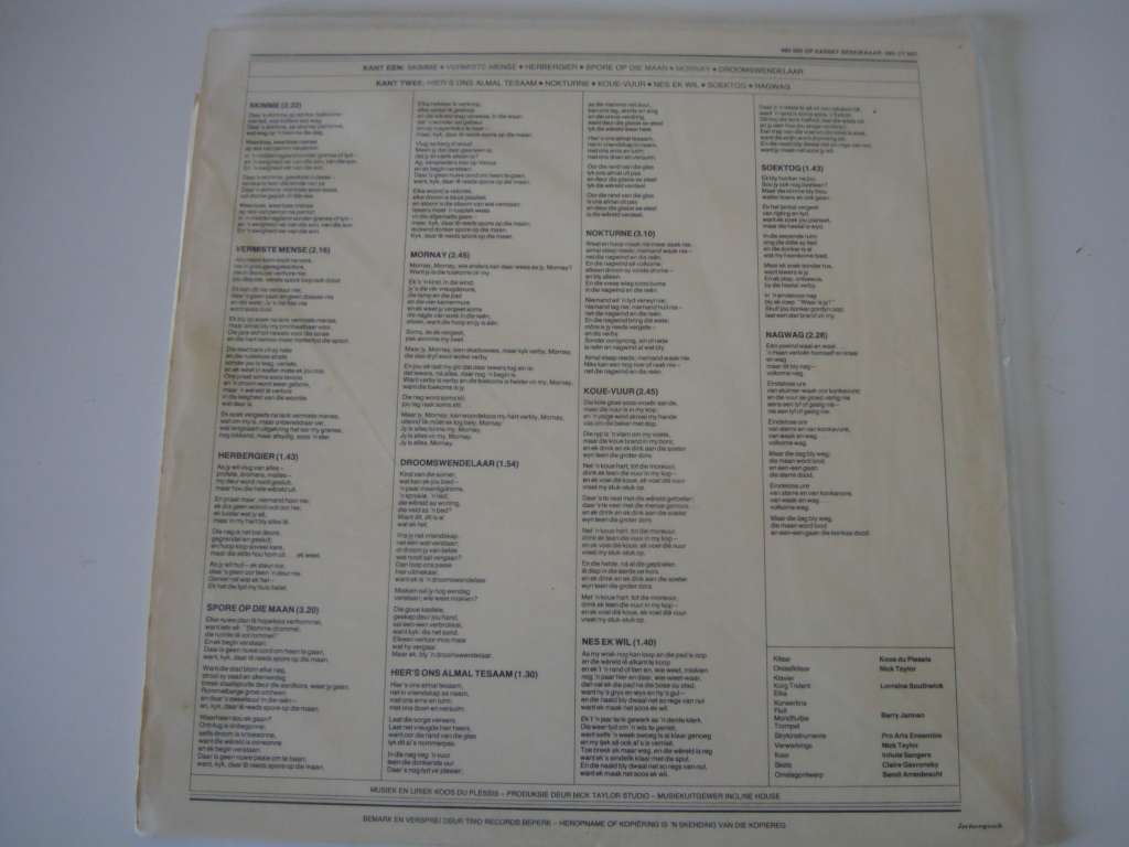 Koos du Plessis  Herbergier LP