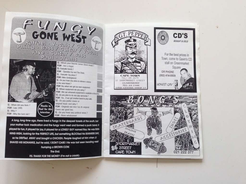Scaly Scrolls no.2 diy RSA punk & metal fanzine 1996
