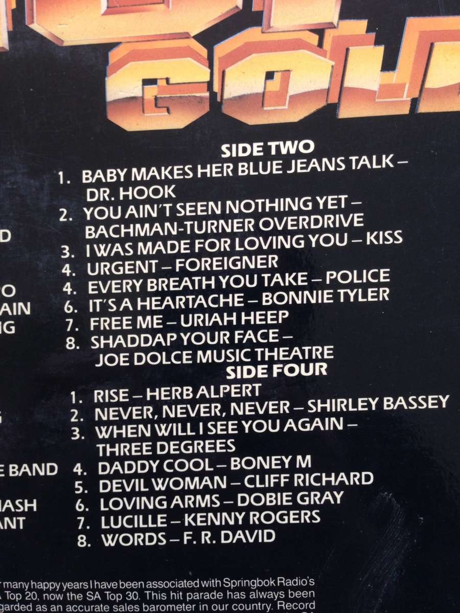 Pop Shop Gold double LP various