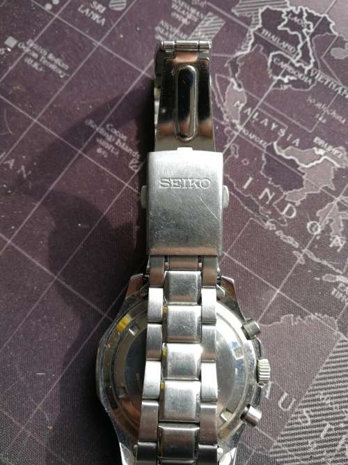 Silver Seiko Chronograph 100m