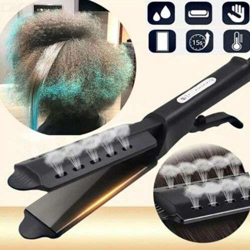 Professional Ceramic Tourmaline Ionic Flat Iron Steam Hair Straightener (unboxed)